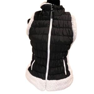 Calvin Klein Sherpa Lined Puffer Vest Zippered